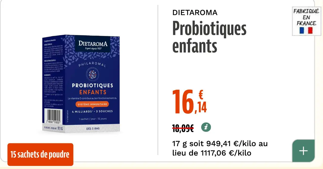 DIETAROMA Probiotiques enfants