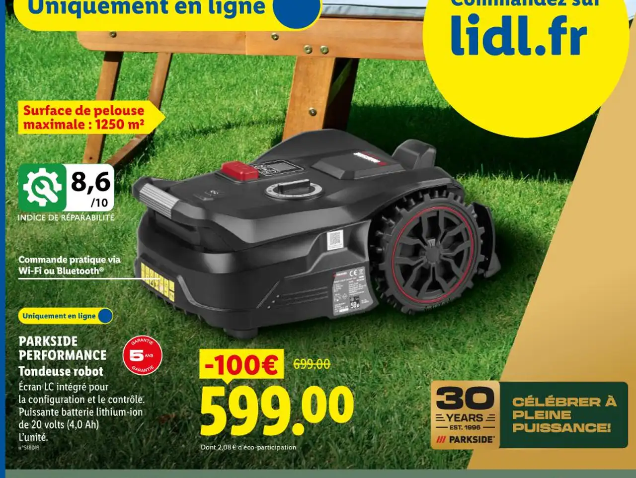 PARKSIDE PERFORMANCE Tondeuse robot