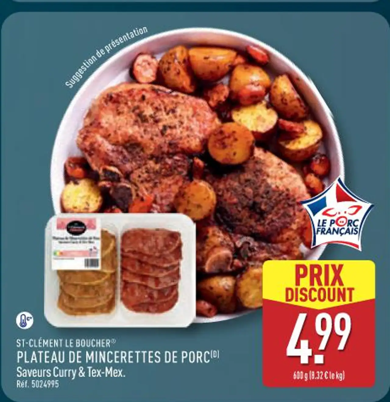ST-CLÉMENT LE BOUCHER® PLATEAU DE MINCERETTES DE PORC
