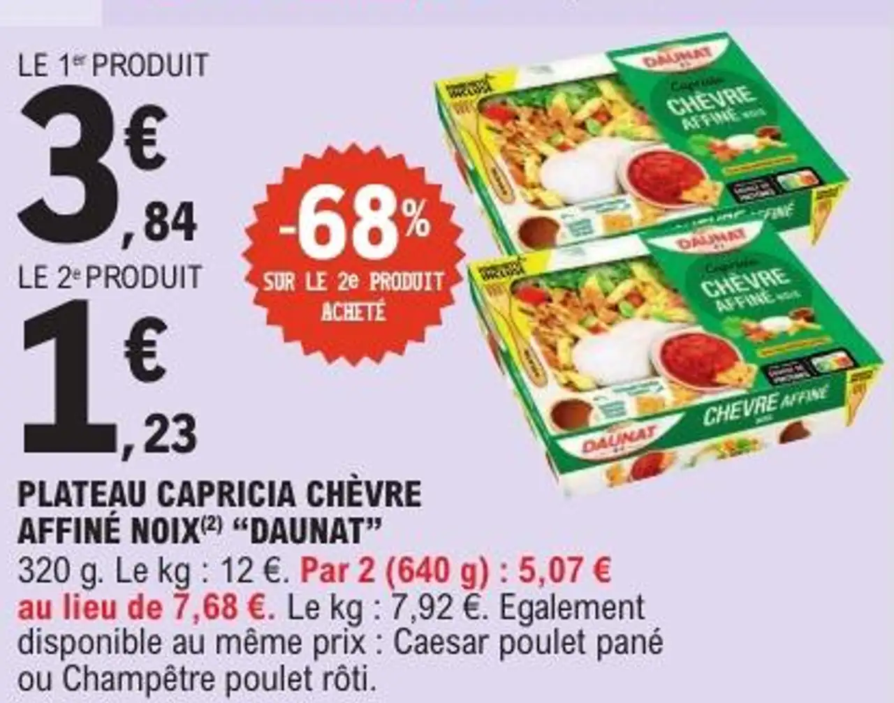 PLATEAU CAPRICIA CHÈVRE AFFINÉ NOIX DAUNAT