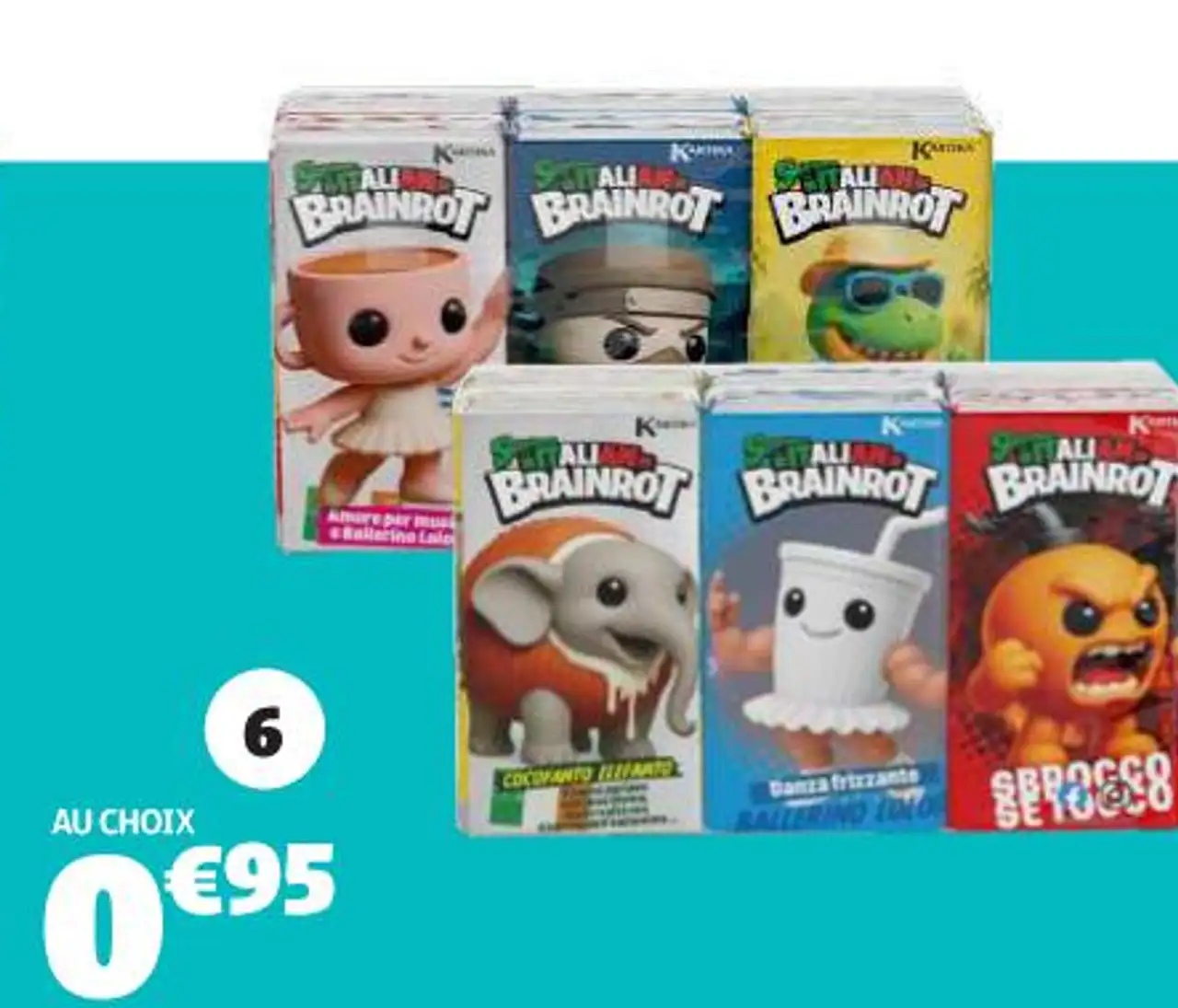 Kartika Italian Brainrot 6 Paquets de mouchoir papier