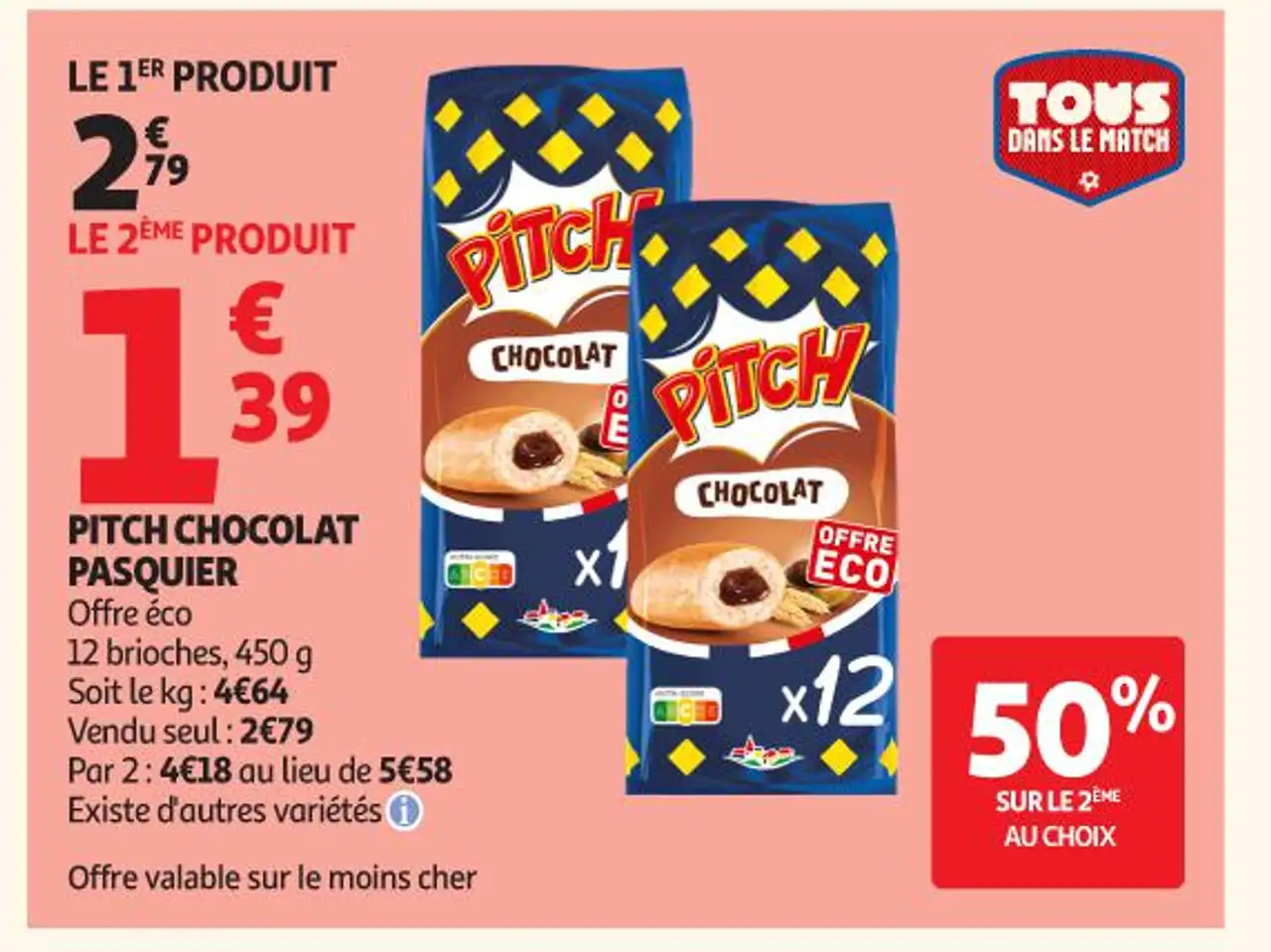 Pitch Chocolat Pasquier Offre éco