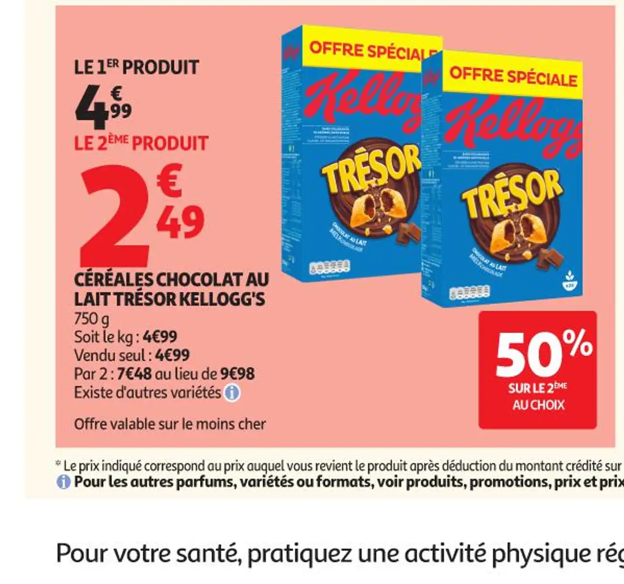 Céréales Chocolat au Lait Trésor Kellogg's