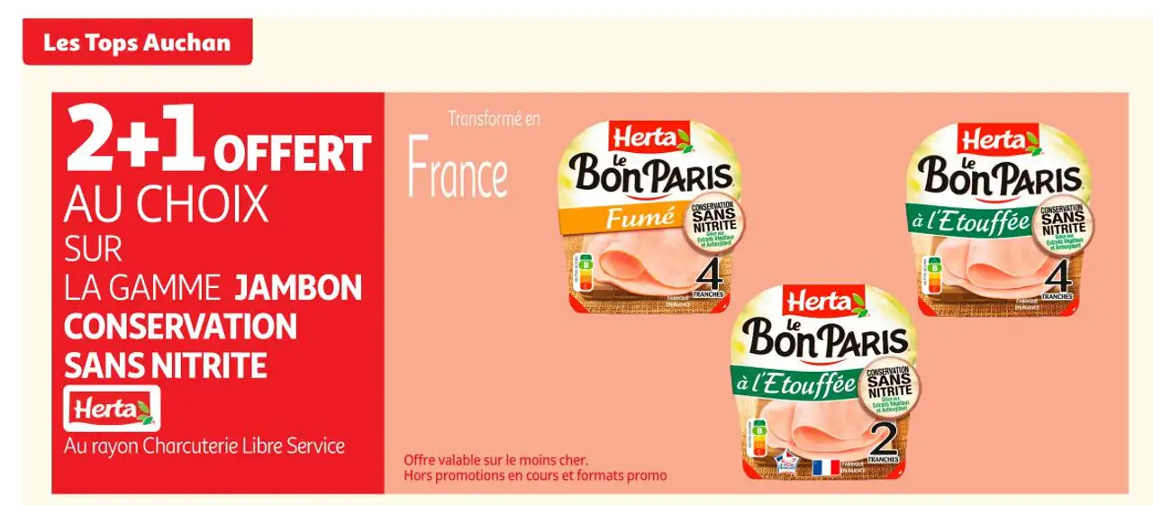 Herta Le Bon Paris Jambon Conservation Sans Nitrite