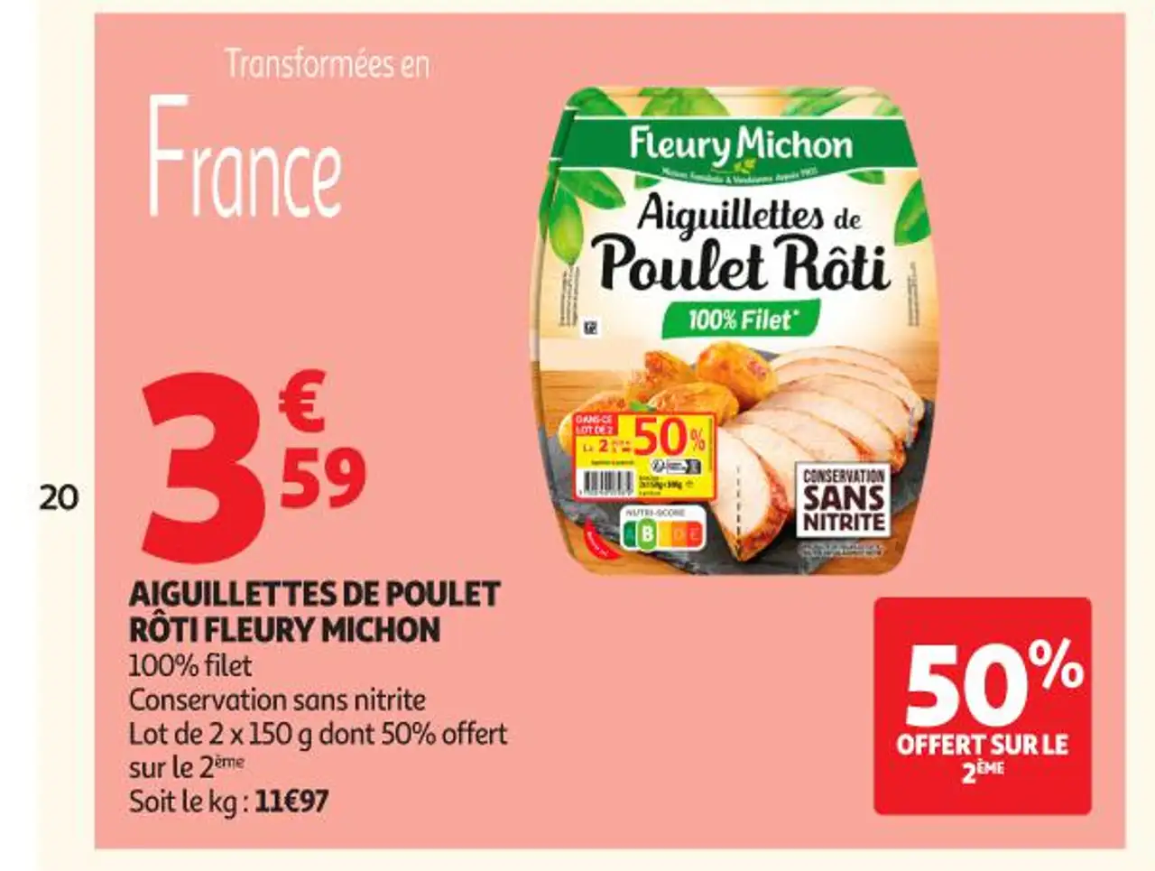 Fleury Michon Aiguillettes de Poulet Rôti