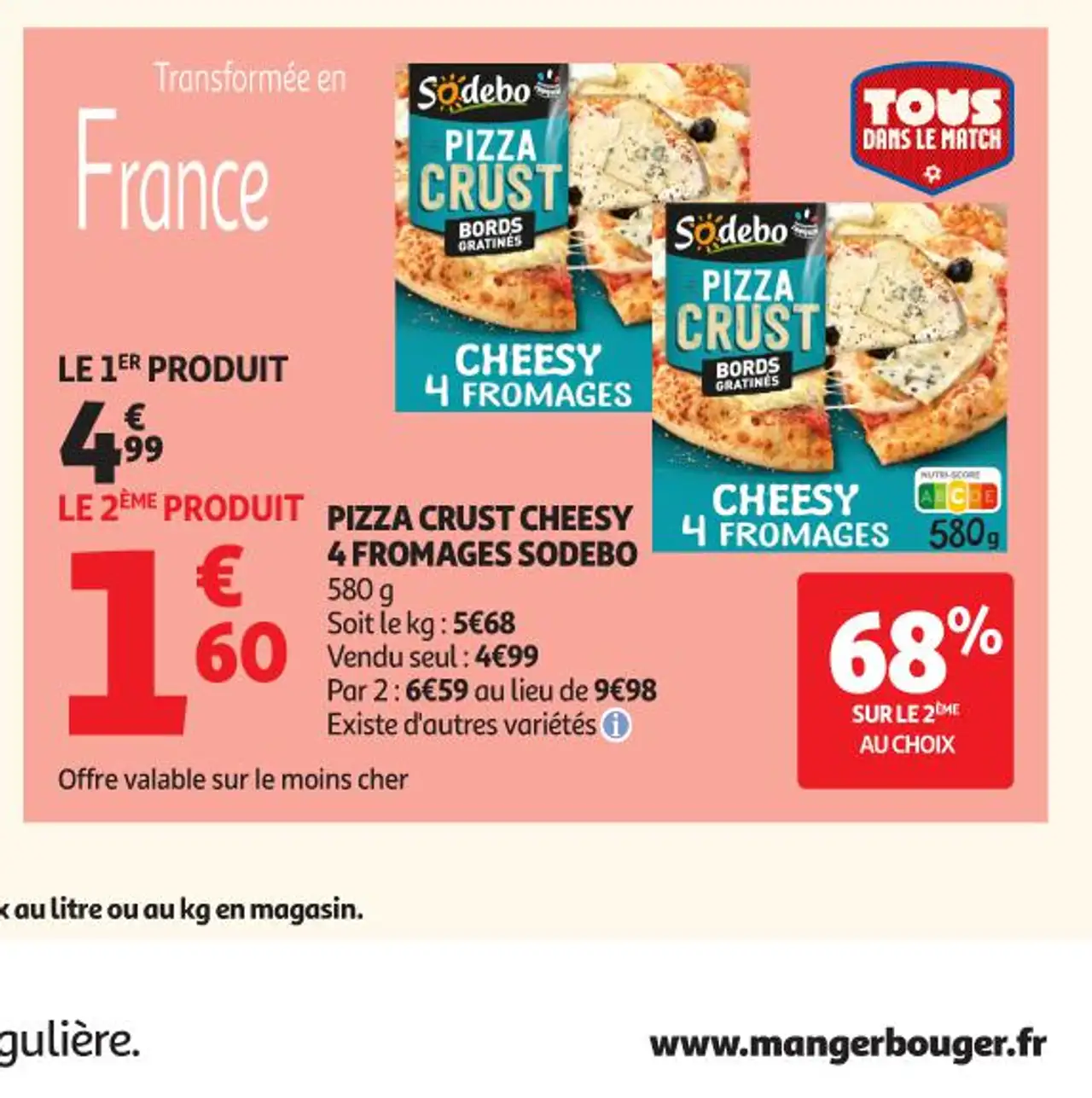 Sodebo Pizza Crust Cheesy 4 Fromages