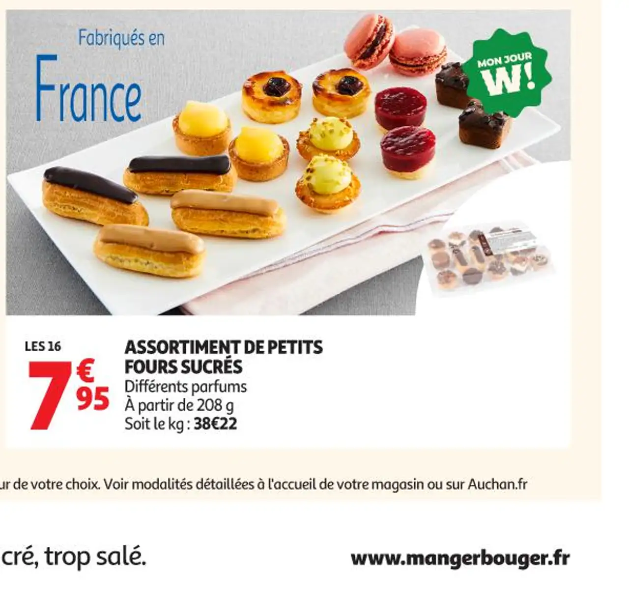 Assortiment de petits fours sucrés