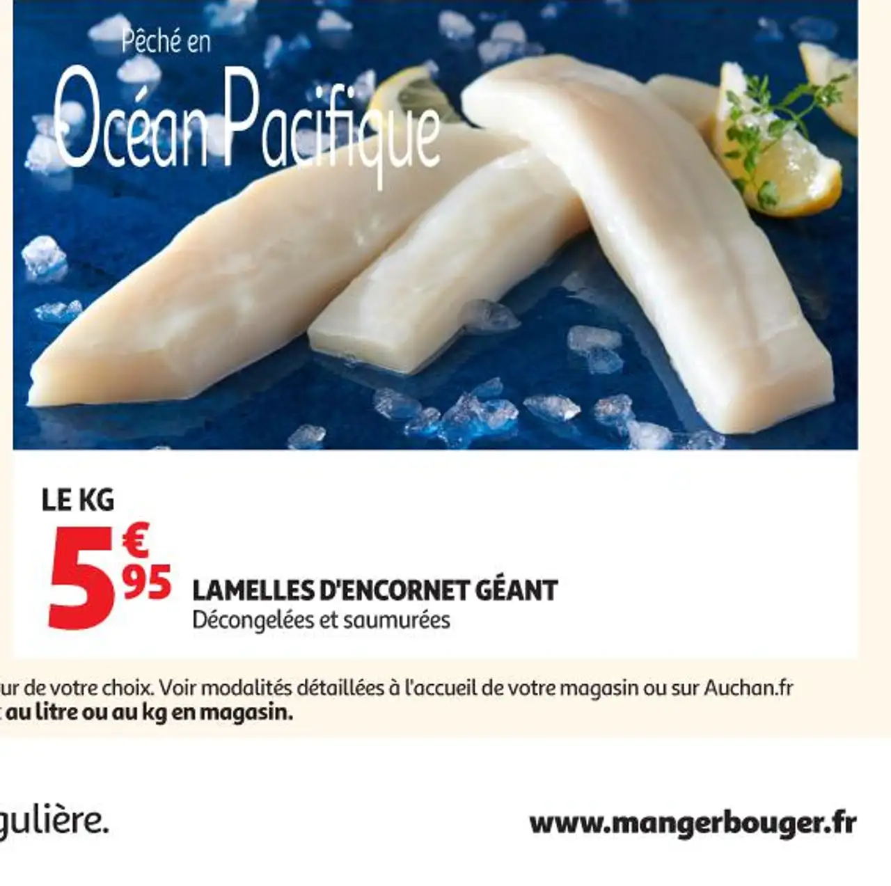 Lamelles d'encornet géant