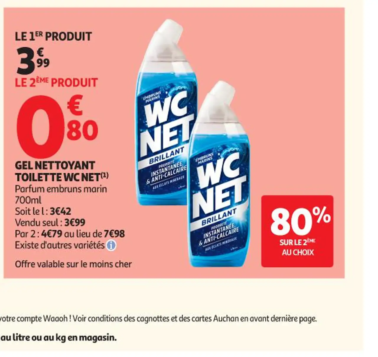 GEL NETTOYANT TOILETTE WC NET