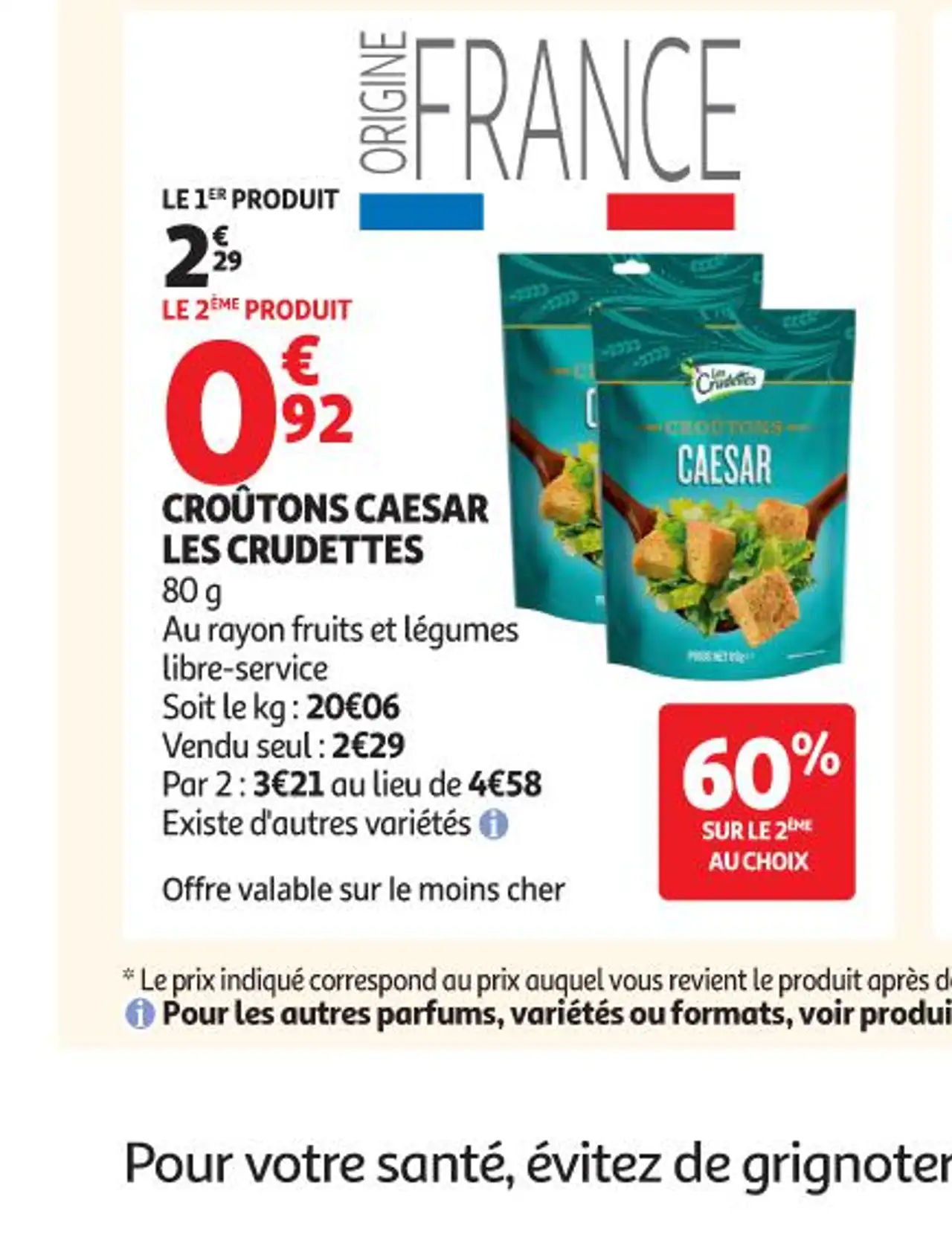 CROÛTONS CAESAR LES CRUDETTES