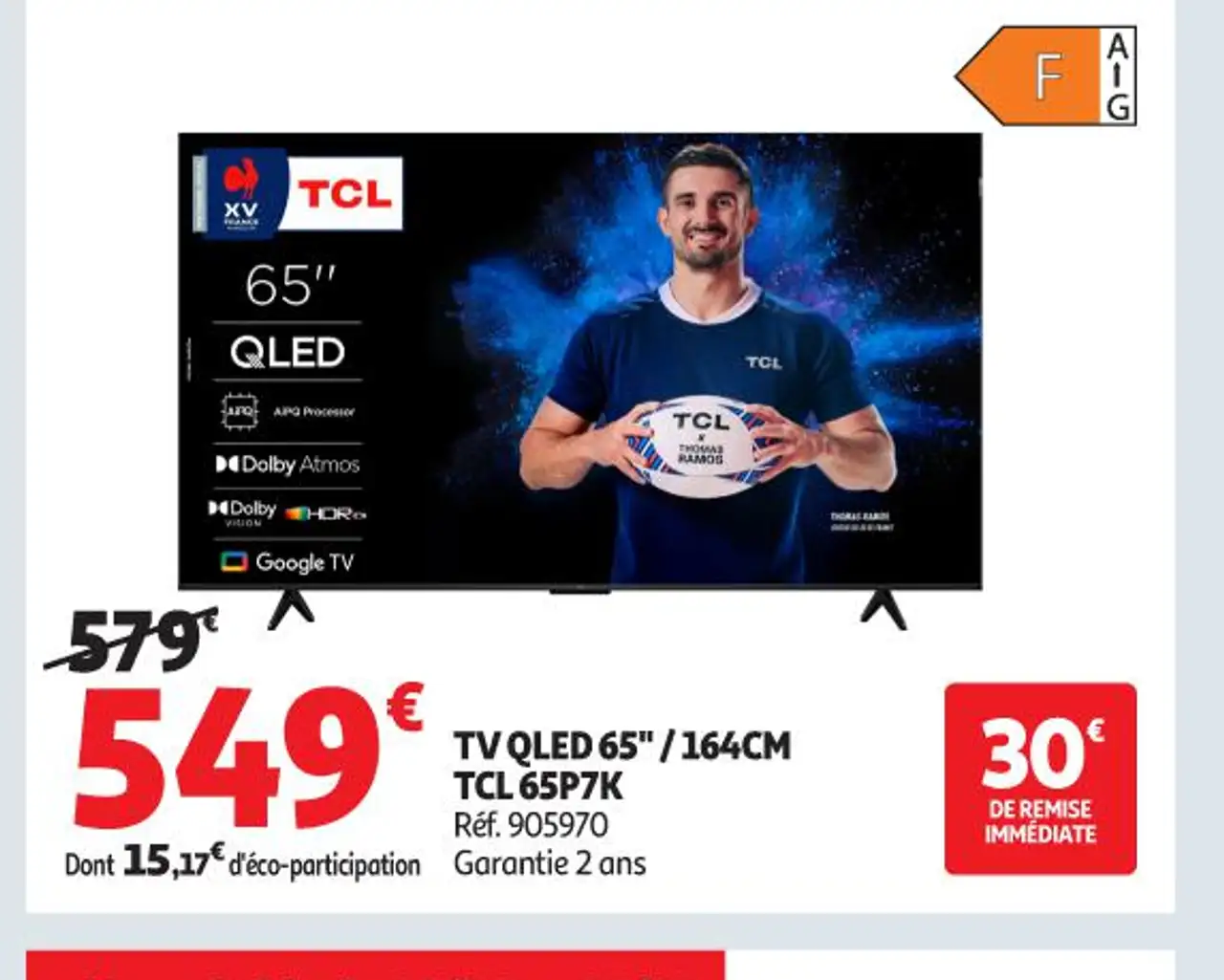 TV QLED 65" / 164CM TCL 65P7K