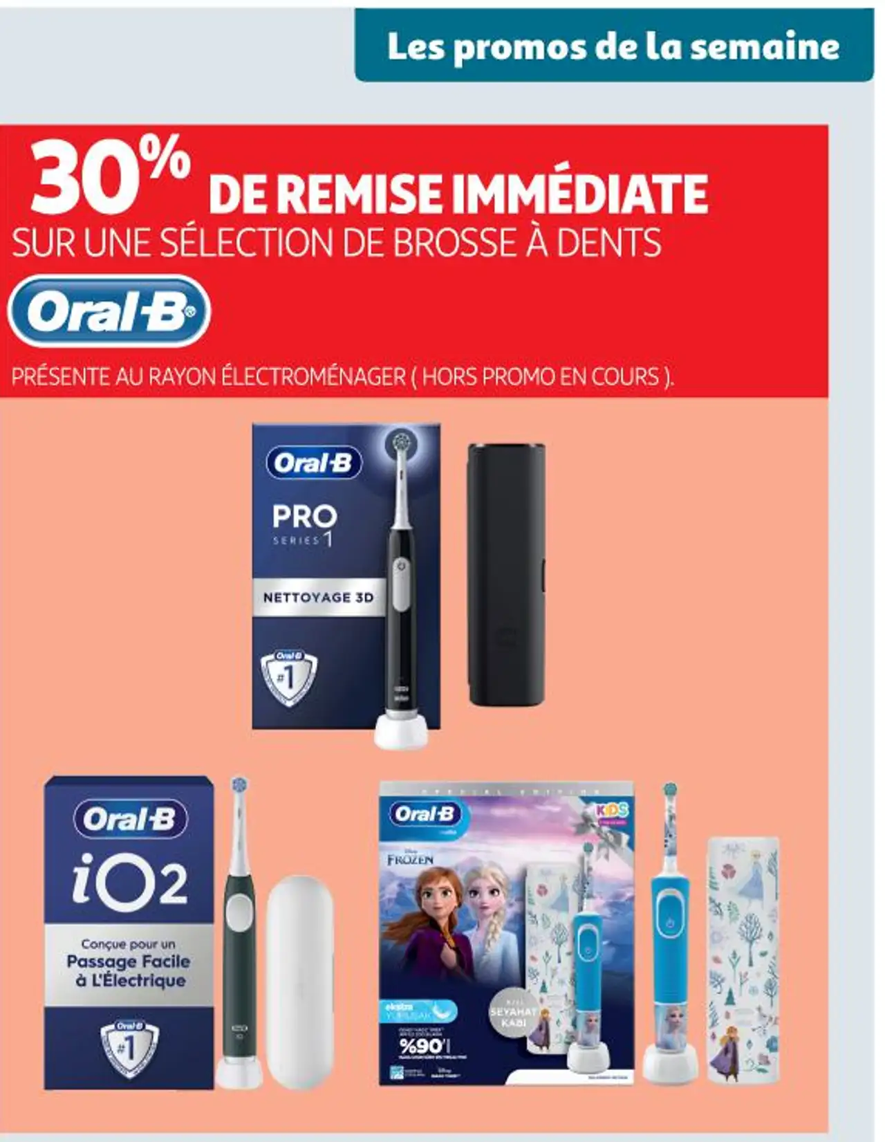 Une sélection de brosse à dents Oral-B