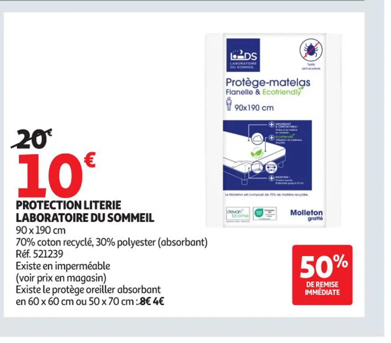 PROTECTION LITERIE LABORATOIRE DU SOMMEIL