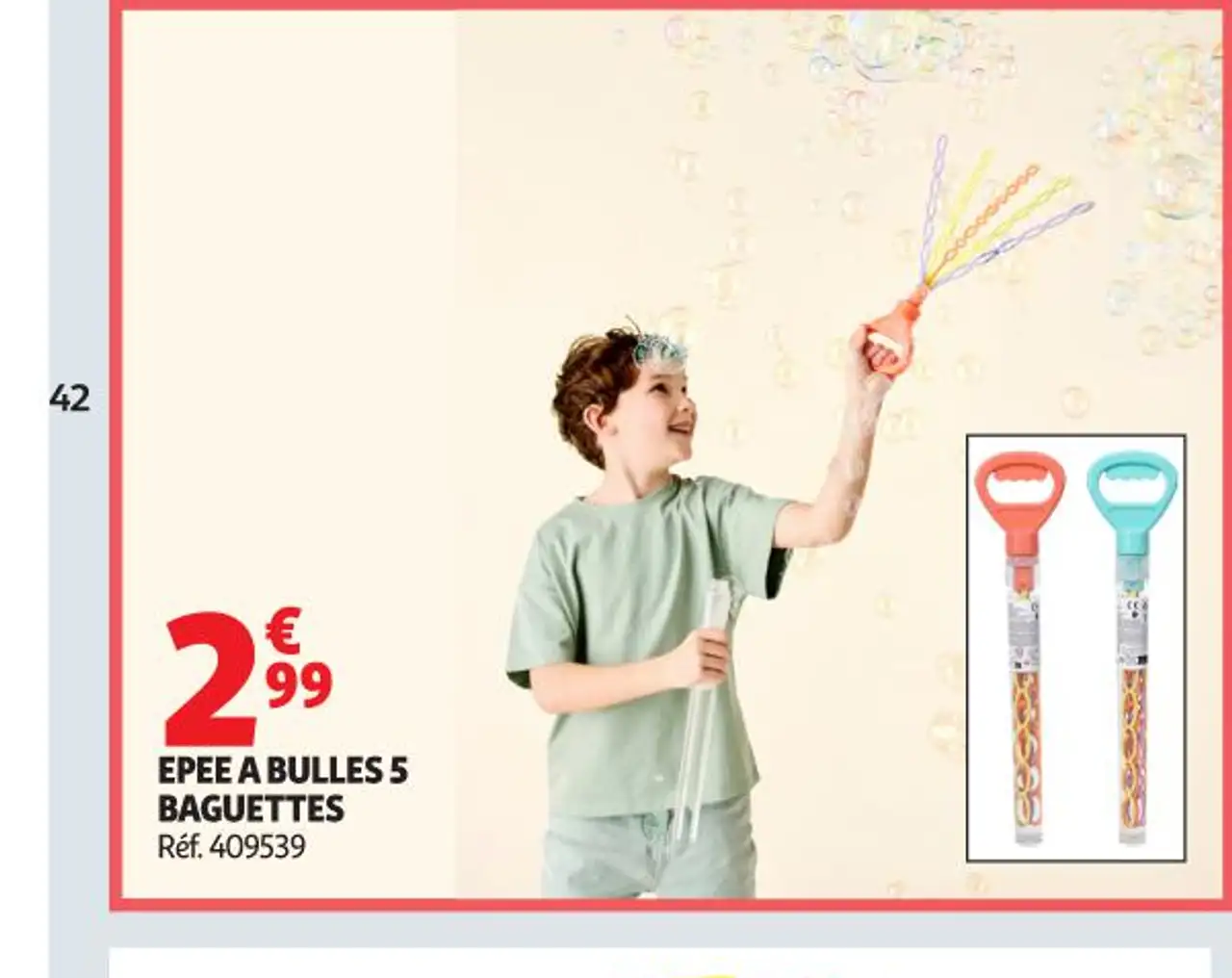 Épée à bulles 5 baguettes