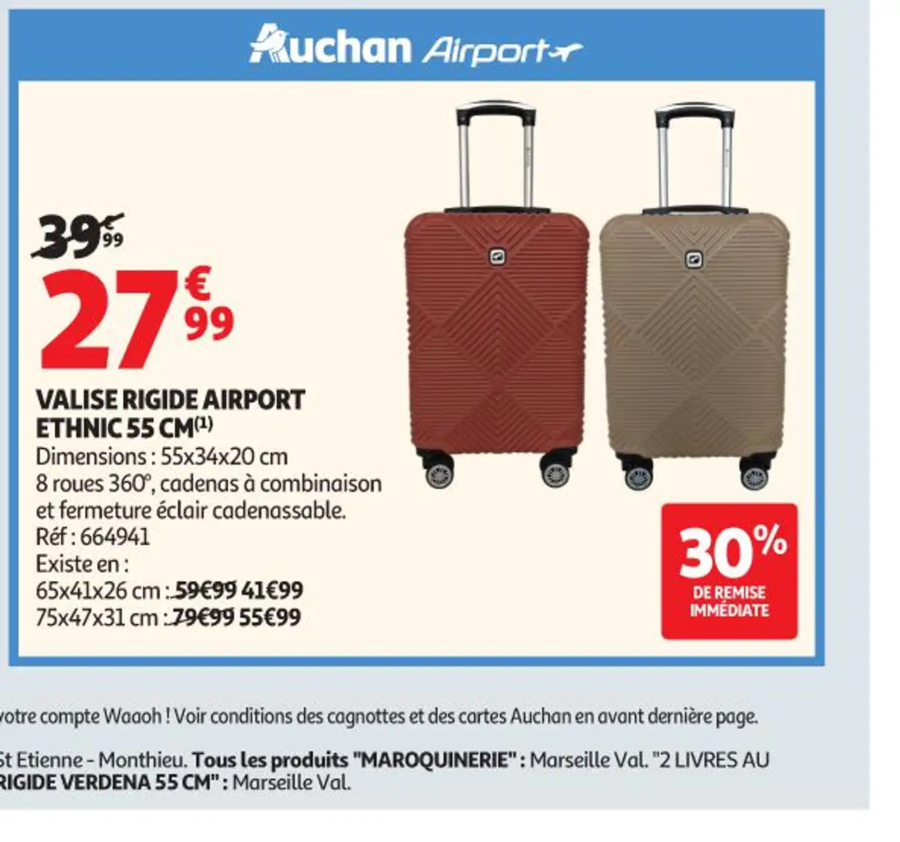 Valise rigide Airport Ethnic 55 cm