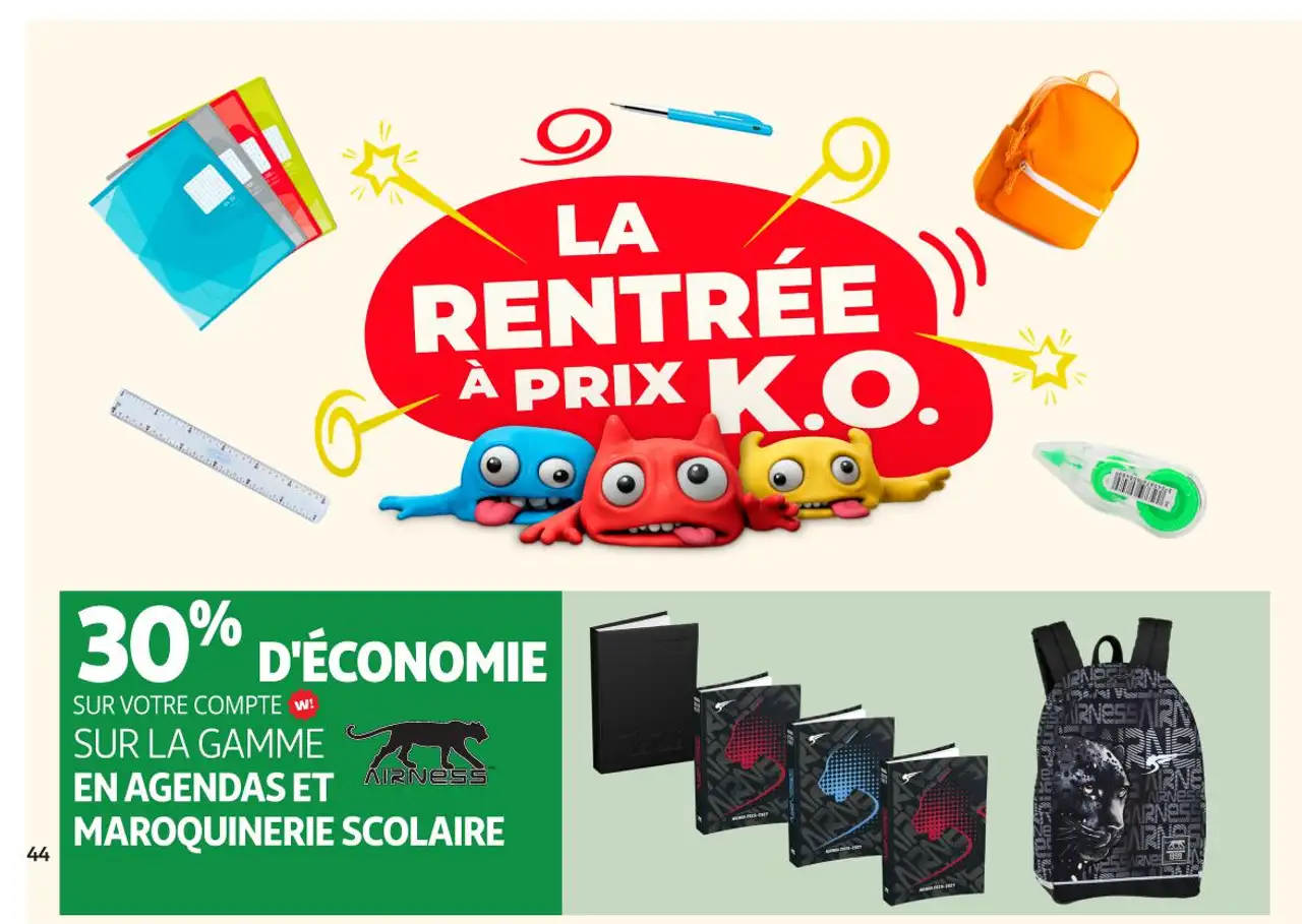Gamme en agendas et maroquinerie scolaire Airness