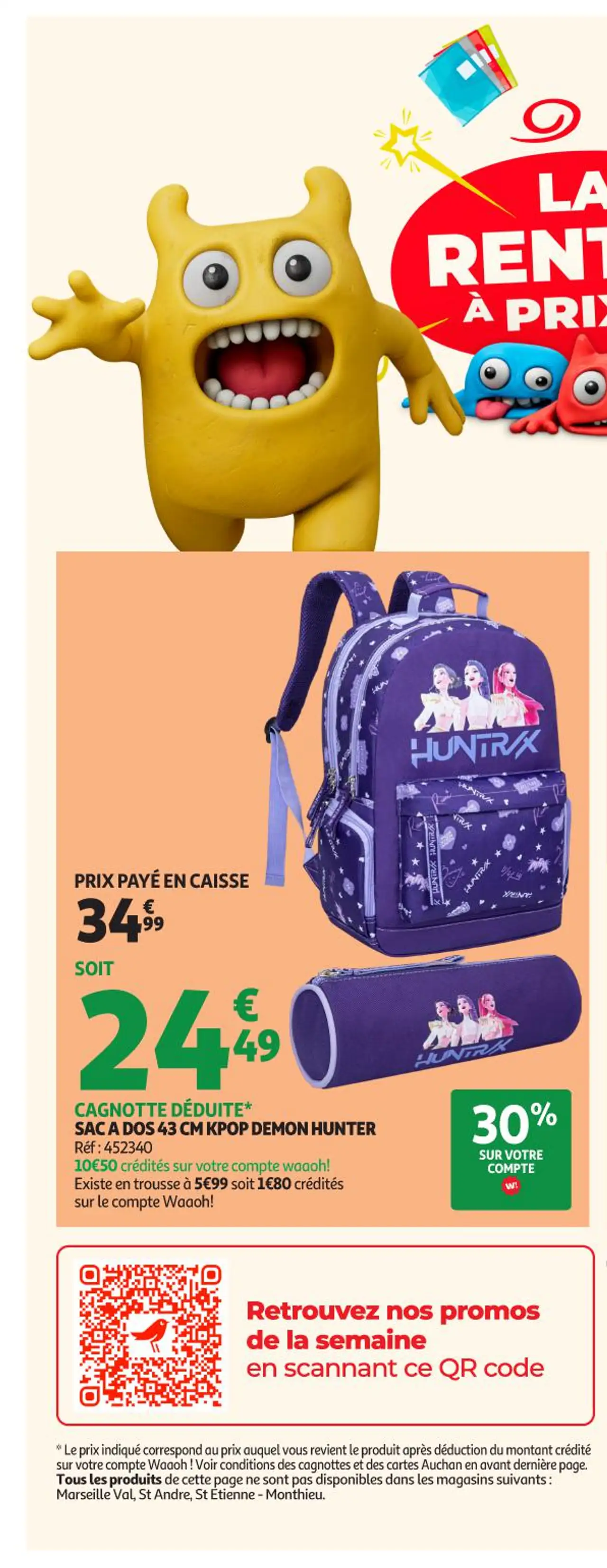 Sac à dos 43 cm KPOP Demon Hunter