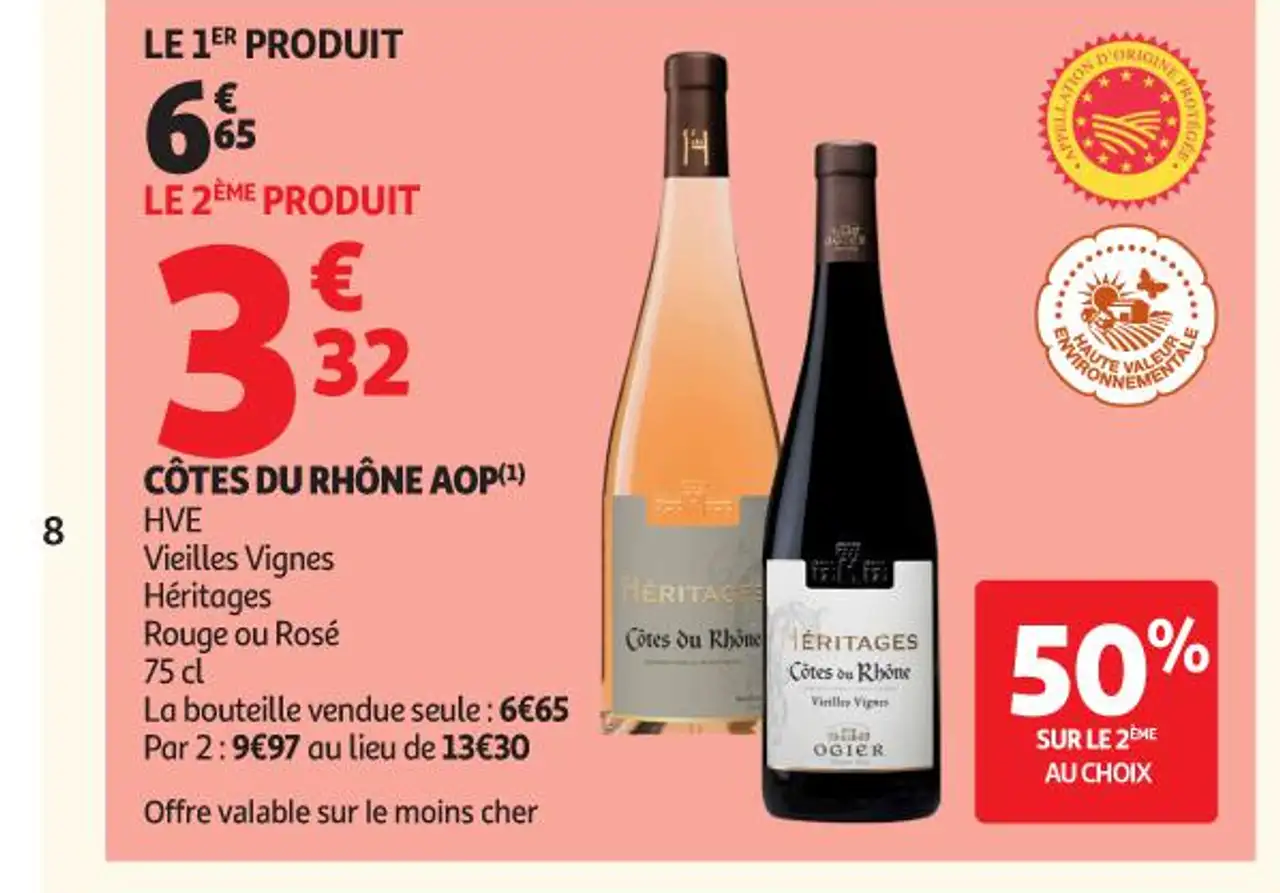 Côtes du Rhône AOP HVE Vieilles Vignes Héritages