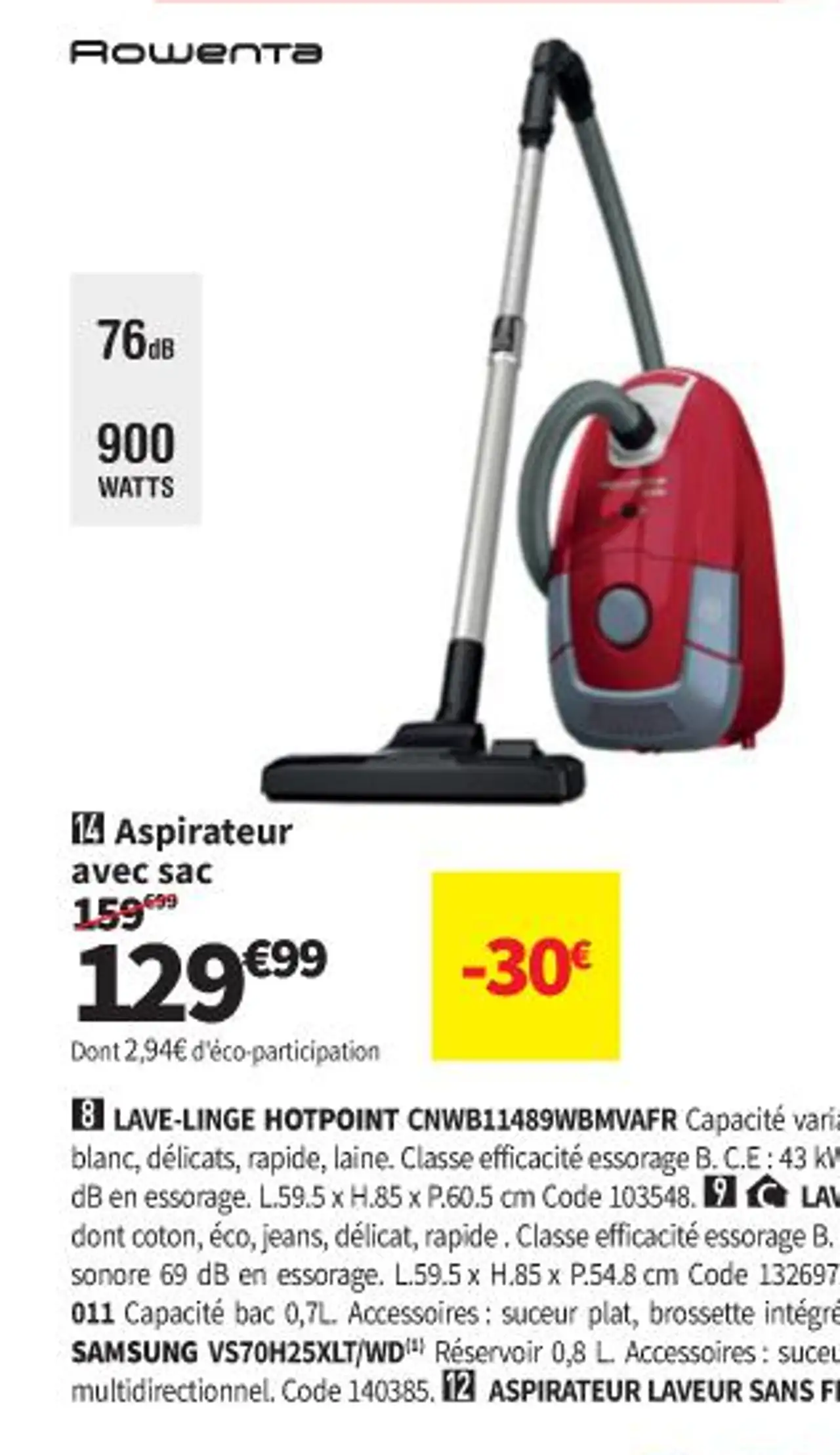 Aspirateur avec sac ROWENTA RO3164EA