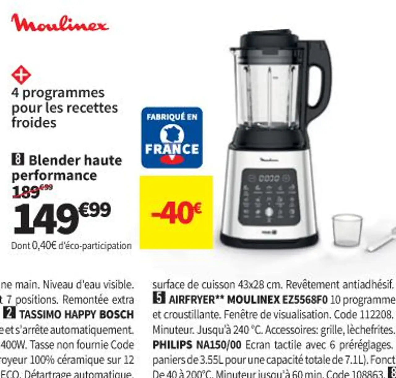 Moulinex Blender haute performance